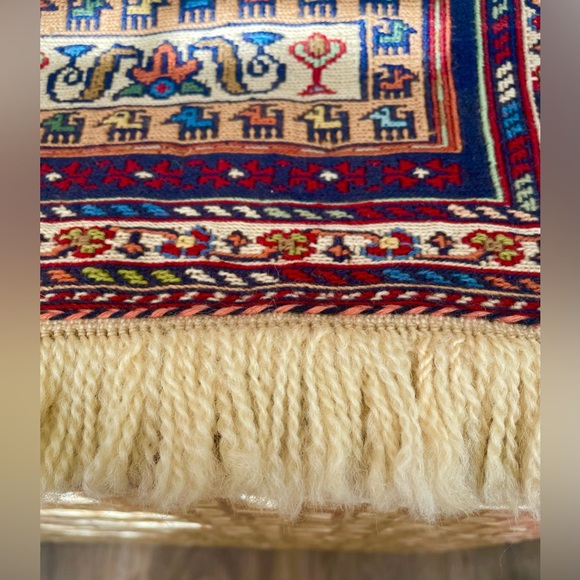 Persian Handmade klim (runner) ‏ (124*37 CM) (48.8*14.5 inch) (4.06 X 1.2 Feet) - Picture 11 of 13